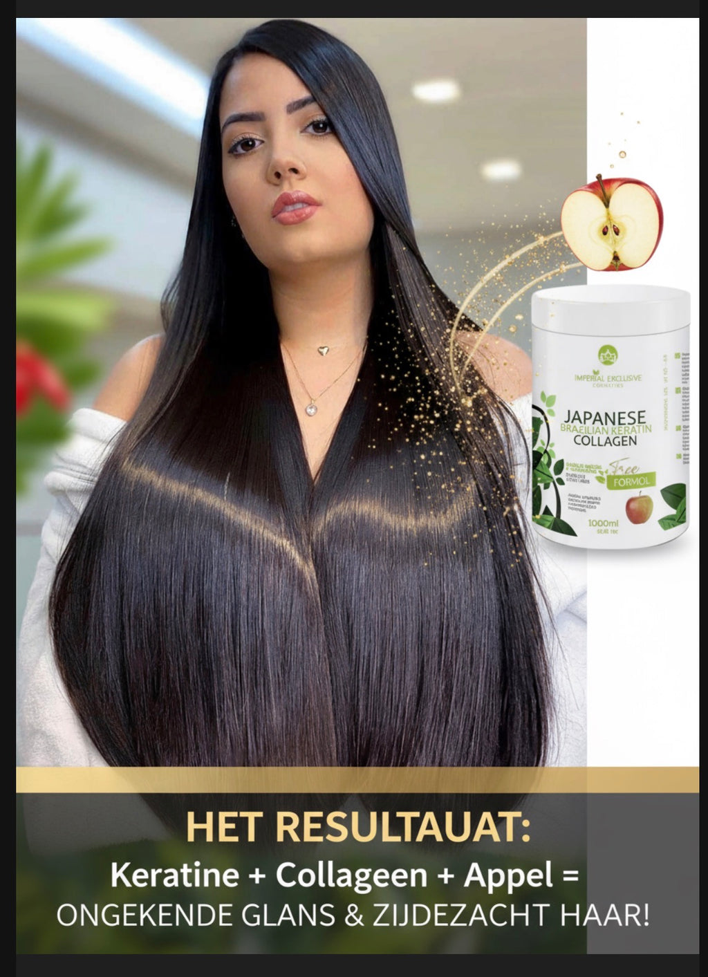 Keratine collageen appel