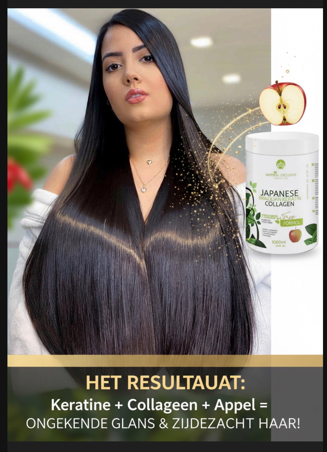 Keratine collageen appel